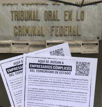 La voz de los organismos de derechos humanos: reclamo por la causa Ingenio La Fronterita